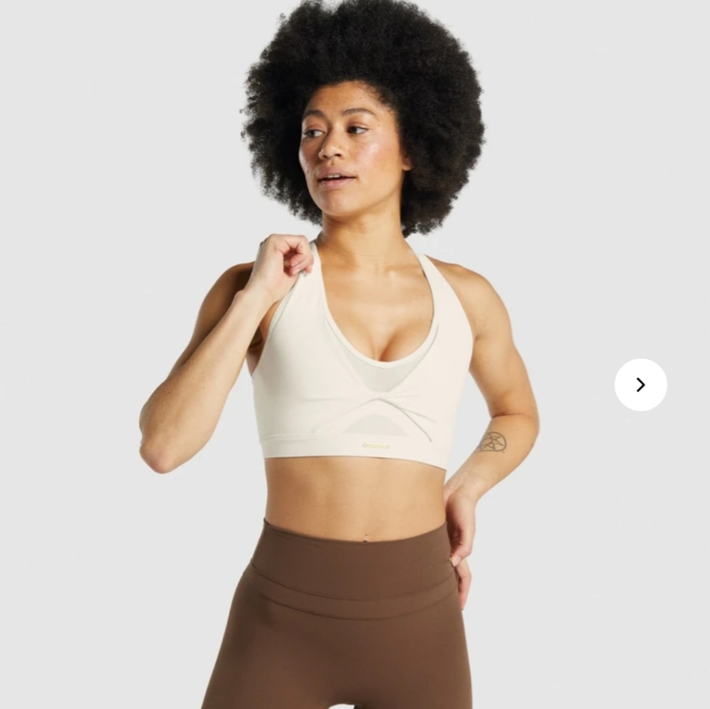 Gymshark x Whitney Simmons v3 unbleached sports bra